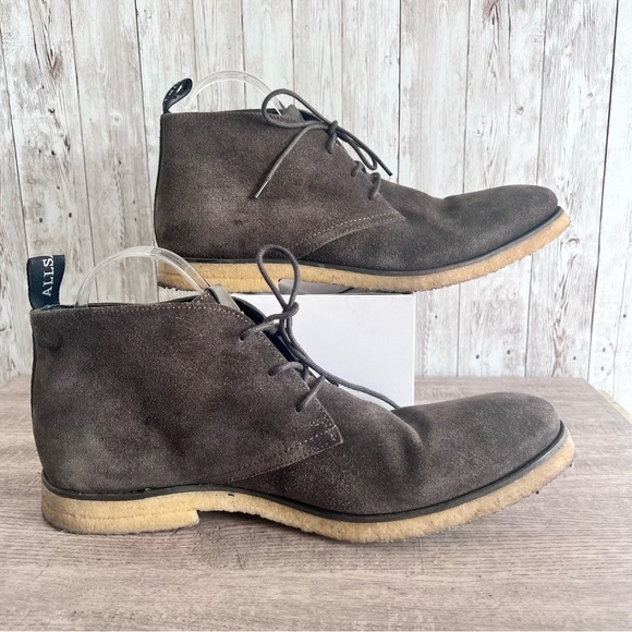 Allsaints Men’s Luke Suede Lace Up Desert Boot Size 44 Size 11 - Picture 1 of 7
